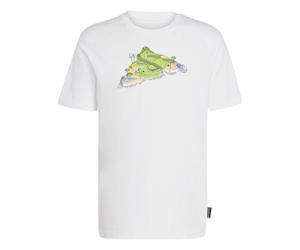 adidas Uomo Novelty Mini Graphic T-Shirt, White, L