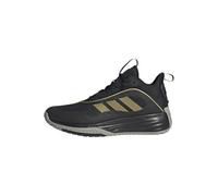 adidas Uomo Own The Game 3 Shoes, Core Black/Gold Metallic/Mgh Solid Grey, 50 2/3 EU