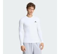 adidas Uomo Power Essentials Workout Long Sleeves T-Shirt, White, XS