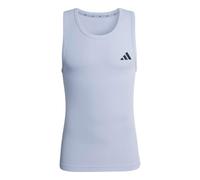 adidas Uomo Power Essentials Workout Rib Tank, halo Silver, S