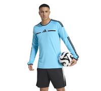 adidas Uomo Referee 26 Jersey Long Sleeve, Bright Cyan/Black, S