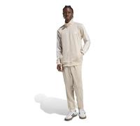 adidas Uomo SPORTSWEAR BASIC - Chándal tricot de 3 rayas, lino cristalino/blanco, XS