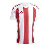 adidas Uomo Striped 24 Jersey, White/Team Power Red 2, M