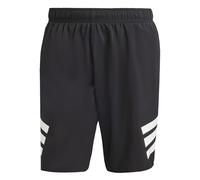 adidas Uomo Stripes Swim Shorts 8 Inch, Black/White, 3XL