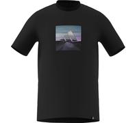 adidas Uomo Summer Heat Graphic T-Shirt, Black, S