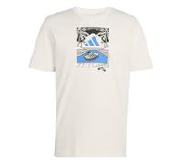adidas Uomo Summer Slides Relax Graphic T-Shirt, Off White, XXL