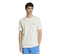 adidas Uomo Summer Slides Sport Graphic T-Shirt, Off White, S