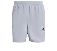adidas Uomo Tech Essentials Workout 3 Stripes Shorts, halo Silver, S 7 Inch