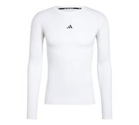 adidas Uomo Techfit Compression Training Longsleeve tee, White, XXL