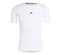 adidas Uomo Techfit Compression Training T-Shirt, White, XL