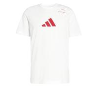 adidas Uomo Tennis Category Graphic T-Shirt, White/Pure Ruby, XS