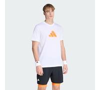 adidas Uomo Tennis Clay IS Not Graphic T-Shirt, White, S