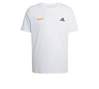 adidas Uomo Tennis Hot Egg Graphic T-Shirt, White, L