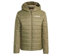 adidas Uomo Terrex Multi Essentials CLIMAWARM Insulated Hooded Jacket, Olive Strata, XS