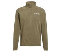 adidas Hombre Terrex Multi Essentials Half Zip Fleece Jacket, Olive strata, XS
