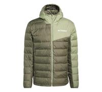 adidas Uomo Terrex Multi Light Down CLIMAWARM Hooded Jacket, olive strata/tent green, S