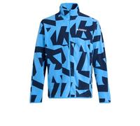adidas Uomo Terrex Multi Printed Full Zip Fleece Jacket, Ray Blue/Legend Ink, M