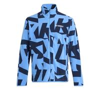 adidas Uomo Terrex Multi Printed Full Zip Fleece Jacket, Ray Blue/Legend Ink, XL