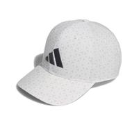 adidas Uomo Tour Print Snapback Hat, White, M-L