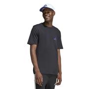 adidas Uomo Triple Stripe Vibe Graphic T-Shirt, Black, S