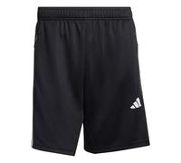 adidas Uomo Workout Essentials All-Set 3-Stripes Knit Short, Black/White, M 7 Inch