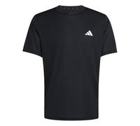 adidas Uomo Workout Essentials Base 3-Stripes T-Shirt, Black/White, M