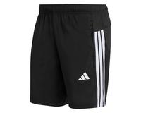adidas Uomo Workout Essentials Base 3 Stripes Woven Short, Black/White, XXL 7 Inch