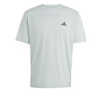 adidas Uomo Workout Essentials FEELREADY 3 Stripes T-Shirt, Wonder Sage/Black, XL