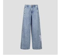 adidas Vaqueros acampanado / anchos ADIBREAK MID-RISE WIDE-LEG DENIM PANTS in Azul US 26 / 32
