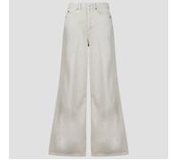 adidas Vaqueros acampanado / anchos HIGH-RISE WIDE-LEG DENIM PANTS in Gris US 30 / 32