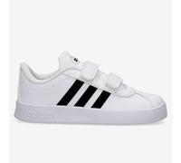 adidas VL Court 2.0 - Blanco - Negro - Zapatillas Casual Niño MKP