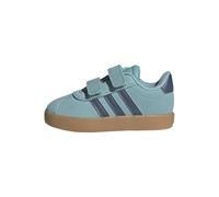 adidas VL Court 3.0 Shoes, Zapatillas Unisex niños, Mint Ton Preloved Ink Silver Met, 23 EU