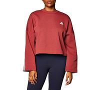 adidas W 3S DK Crew Sudadera, Mujer, Rojleg, L