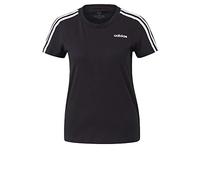 Adidas W E 3S Slim tee T-Shirt, Mujer, Black/White, M