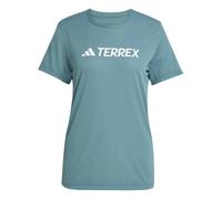 ADIDAS W Multi Log Tech Tee - Mujer - Azul - talla M- modelo 2025