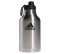 adidas Water Bottle-Metal Stainless Steel Insulated Leak-Proof Durable Sport Hydration Accesorio, Acero y Negro, 2000 ml Unisex-Adulto