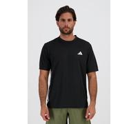 adidas Uomo Workout Essentials Base 3-Stripes T-Shirt, Black/White, M