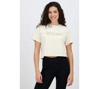 adidas Wild - Beige - Camiseta Crop Top Mujer talla L