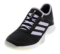 adidas Women's Adizero Club W Sneaker, core Black/Purple Tint/FTWR White, 6.5 M US