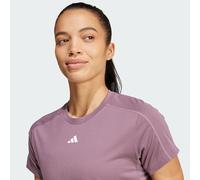 adidas Women's Camiseta Cuello Redondo AEROREADY Train Essentials Minimal Branding, Shadow Fig, L