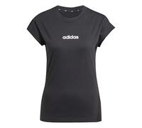 Adidas Camiseta mujer Linear Single Jersey - negra/blanca - Talla S