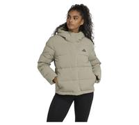 adidas Women's Chaqueta de plumón con Capucha Helionic Climawarm, Silver Pebble, M