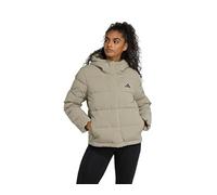 adidas Women's Chaqueta de plumón con Capucha Helionic Climawarm, Silver Pebble, S
