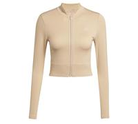adidas Women's Chaqueta de Punto con Cremallera Completa Workout Essentials, Beige, S
