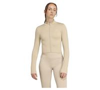 adidas Women's Chaqueta de Punto con Cremallera Completa Workout Essentials, Beige, S
