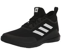 adidas Women's Crazyflight Mid Sneaker, Black/White/Carbon, 6.5