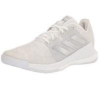 Adidas Women's Crazyflight Sneaker, White/Silver Metallic/Grey, 6.5