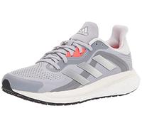 adidas Women's Glide 4 ST Running Shoe, Halo Silver/Crystal White/Solar Red, 12