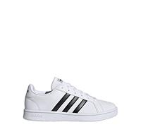 adidas womens Grand Court Base Sneaker, FTWWHT/CBLACK/CBLACK, 6.5 US