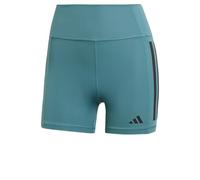 adidas Women's Mallas cortas Optime 3 bandas 1/4, Preloved Teal, XL 10 CM